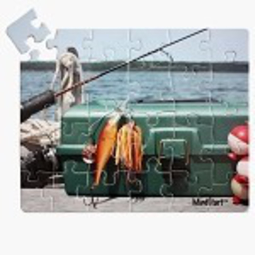 24-piece Fishing Puzzle image 0